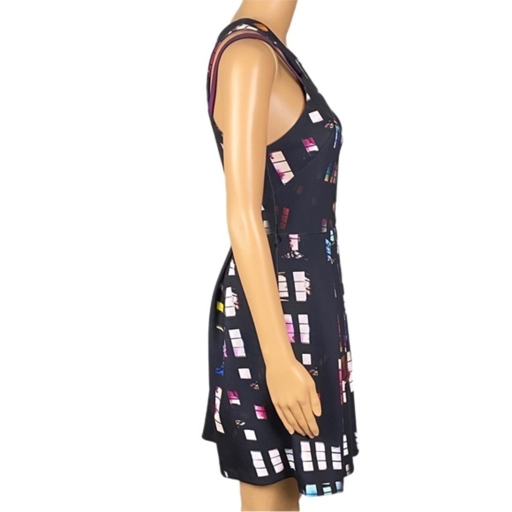 AMANDA UPRICHARD Bleeker Window sleeveless fit and flare dress Size Medium EUC - Picture 4 of 11